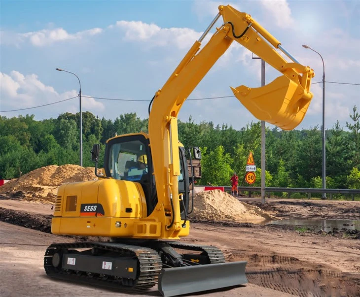 Großer Ingenieurbagger 75 Tonnen