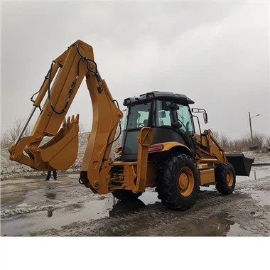 Zwei beschäftigte Baggerlader